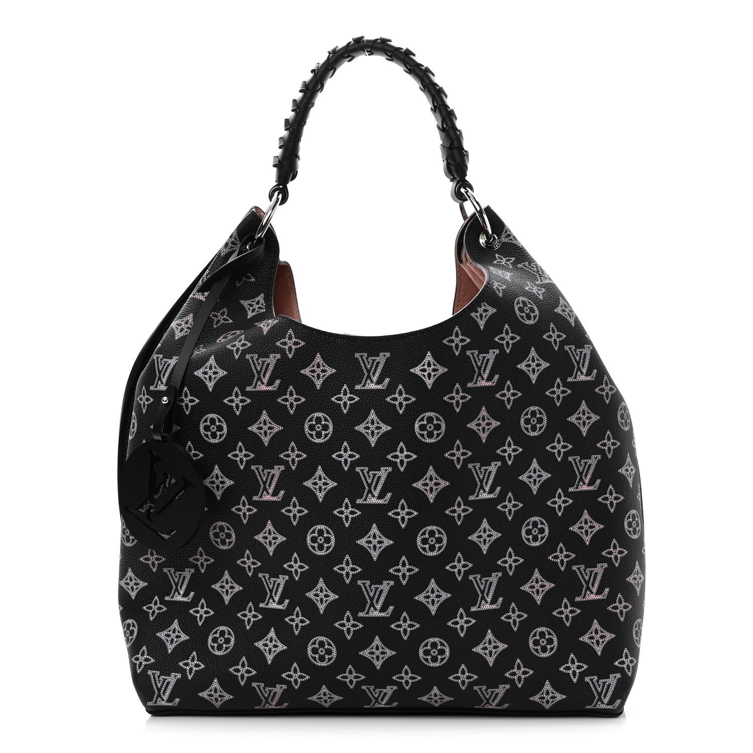 Louis Vuitton Mahina Carmel Hobo PM Black 1 of 9