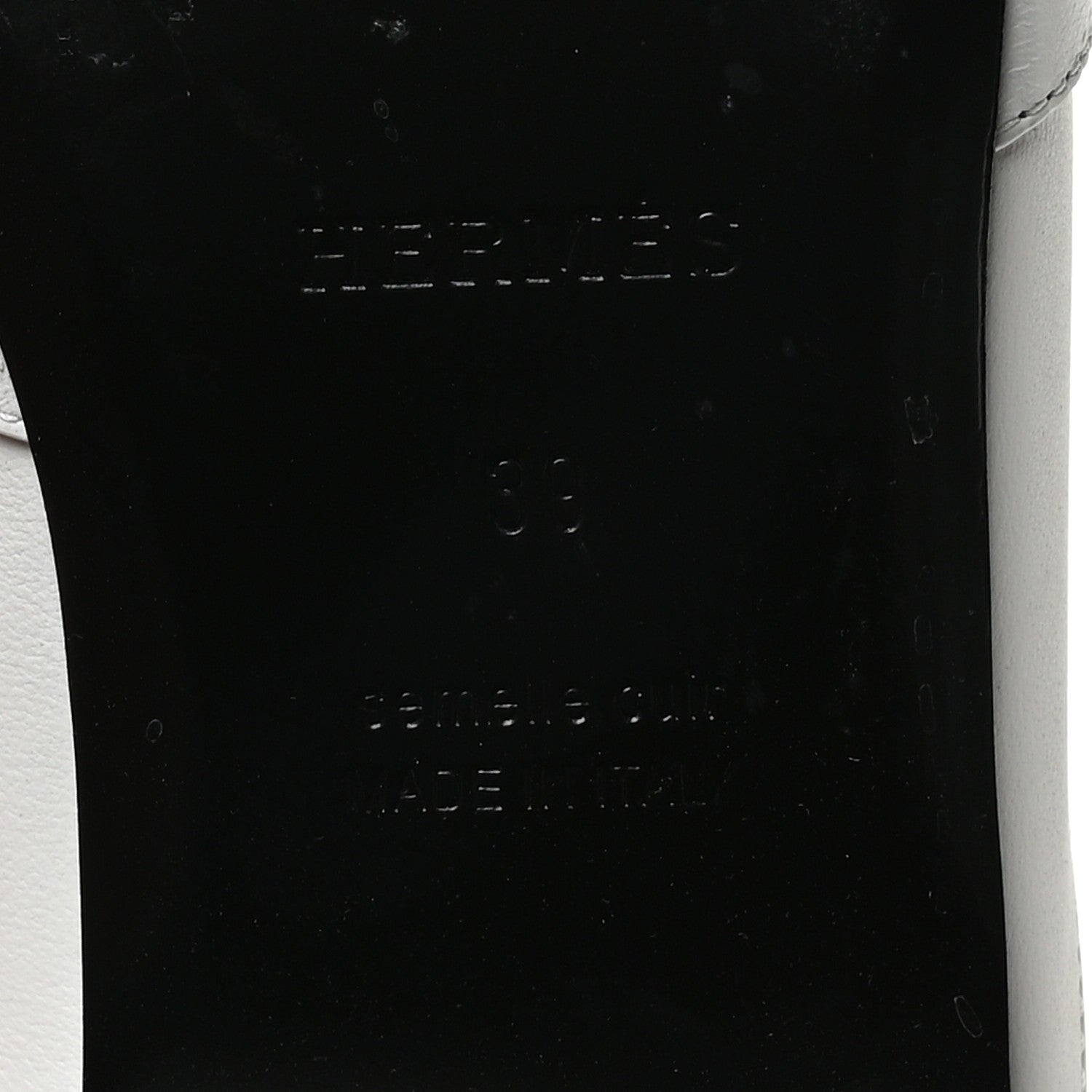 Hermes Calfskin Fringe Oz Mules 39 White 7 of 9