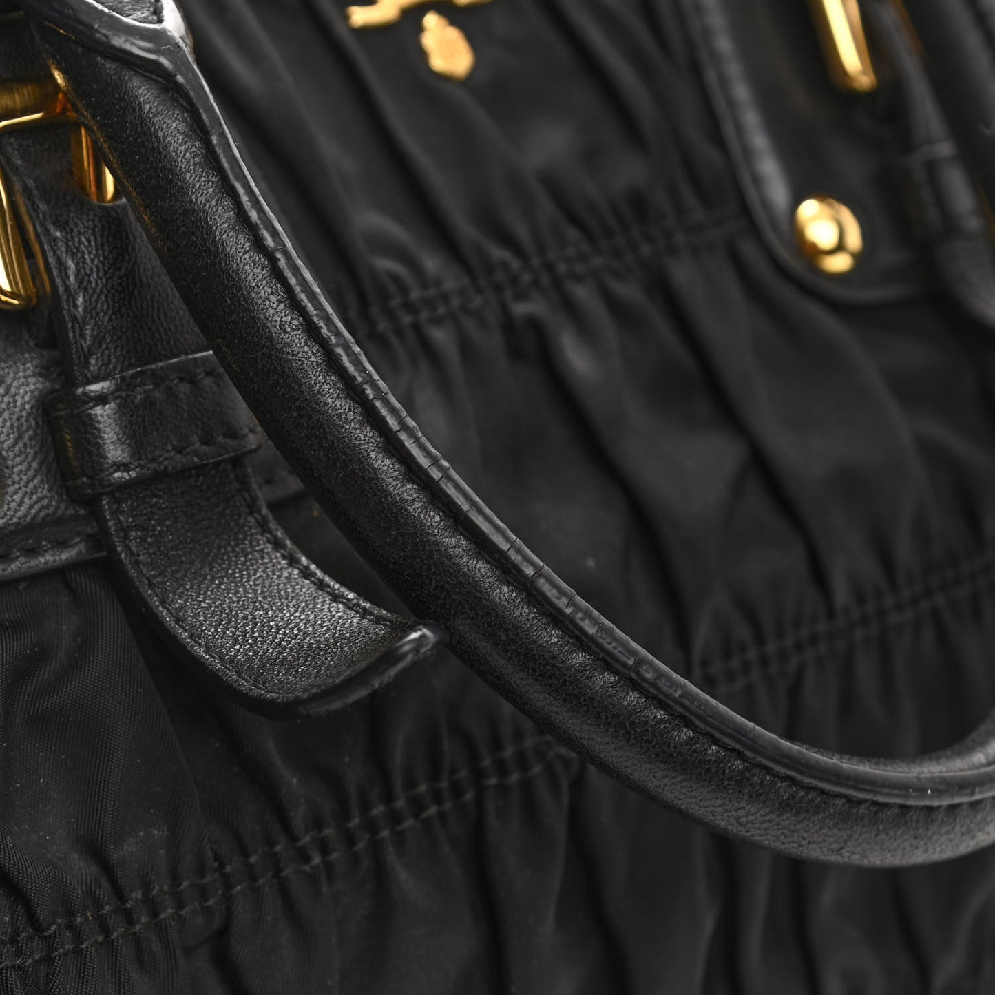 Tessuto Nylon Gaufre Tote Black