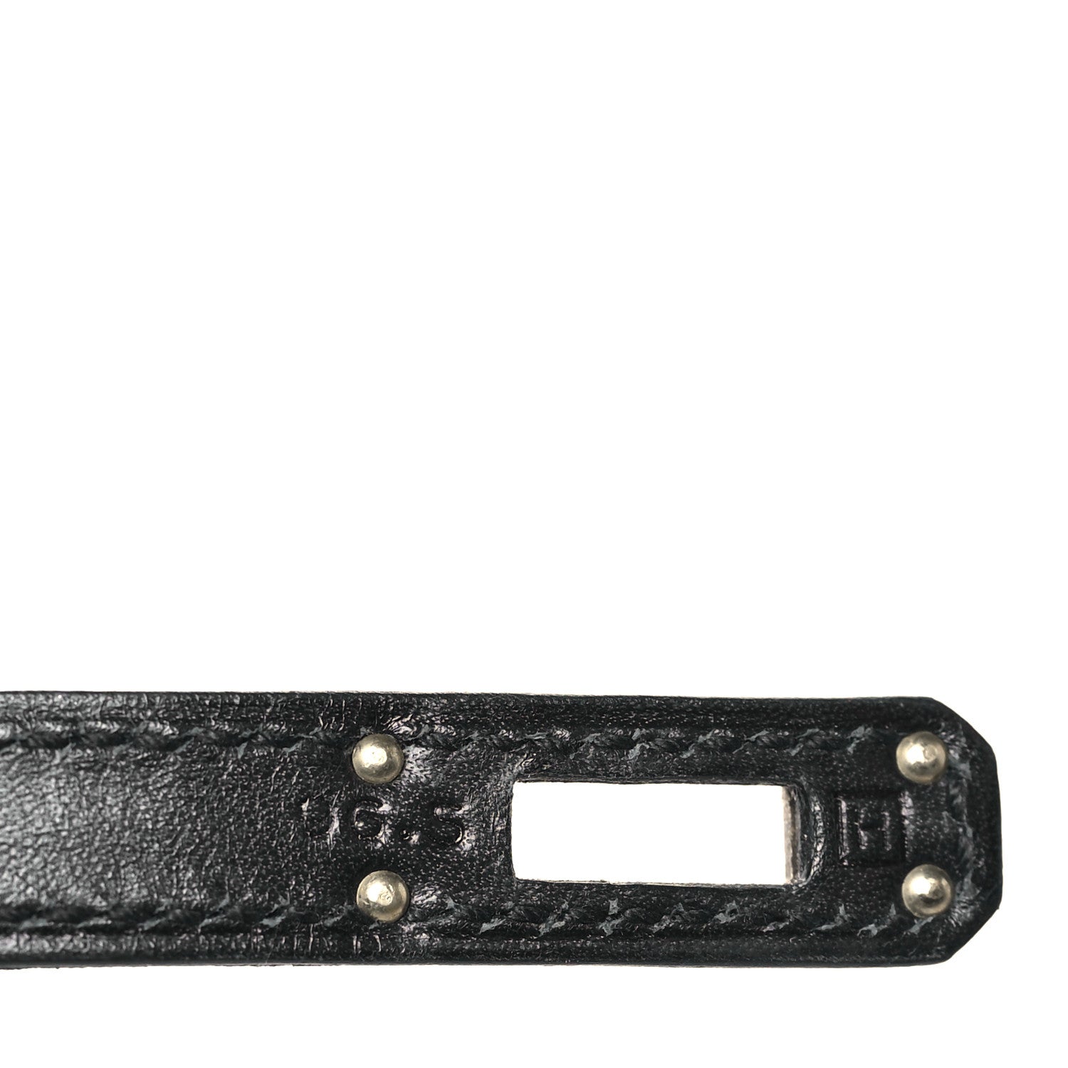 Hermes Tadelakt Kelly Pochette Clutch Black 7 of 9