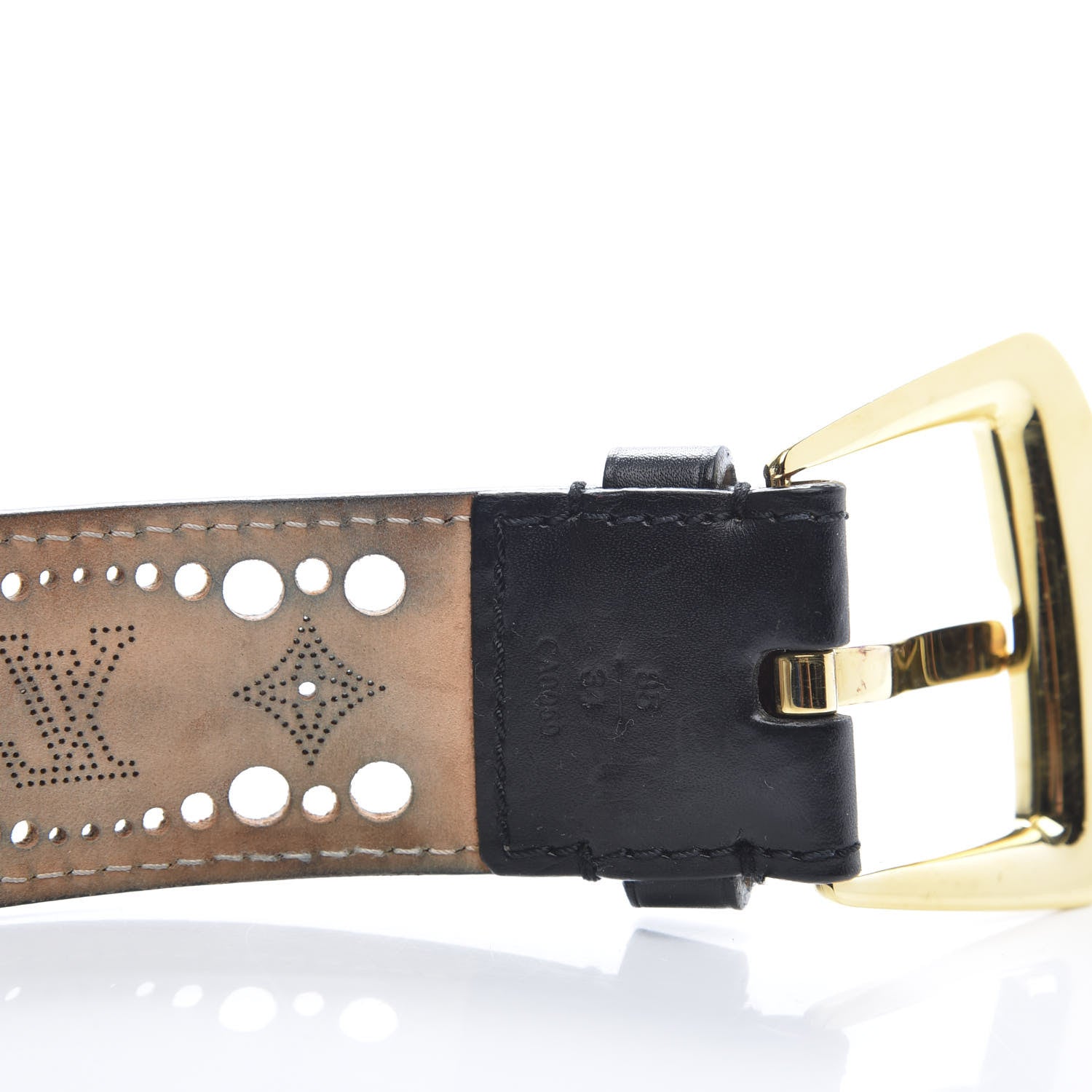 Louis Vuitton Nomade Perforation Belt 85 34 Black 6 of 8