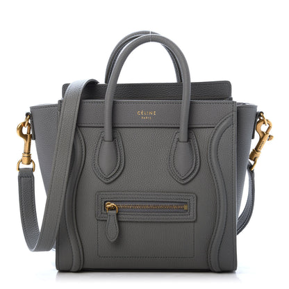 Celine Baby Drummed Calfskin Nano Luggage Kohl 1 of 10