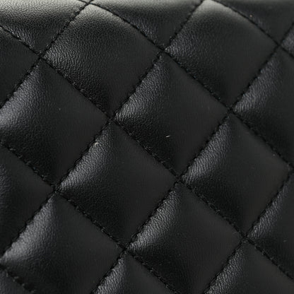 Versace Lambskin Quilted Medusa Wallet On Chain Crossbody Black 20 of 23