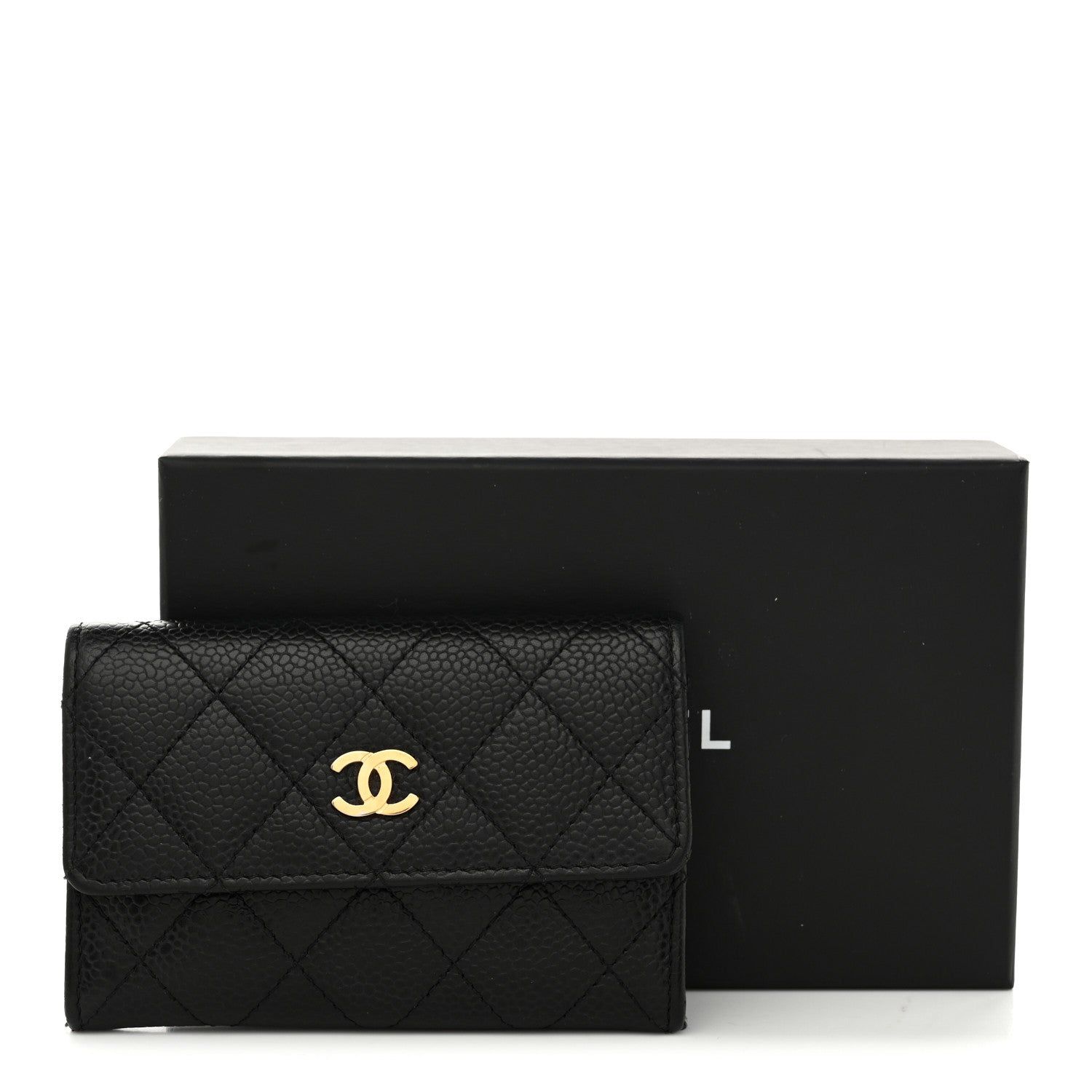 Chanel Caviar Quilted Flap Card Holder Black 10 of 10