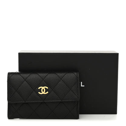 Chanel Caviar Quilted Flap Card Holder Black 10 of 10