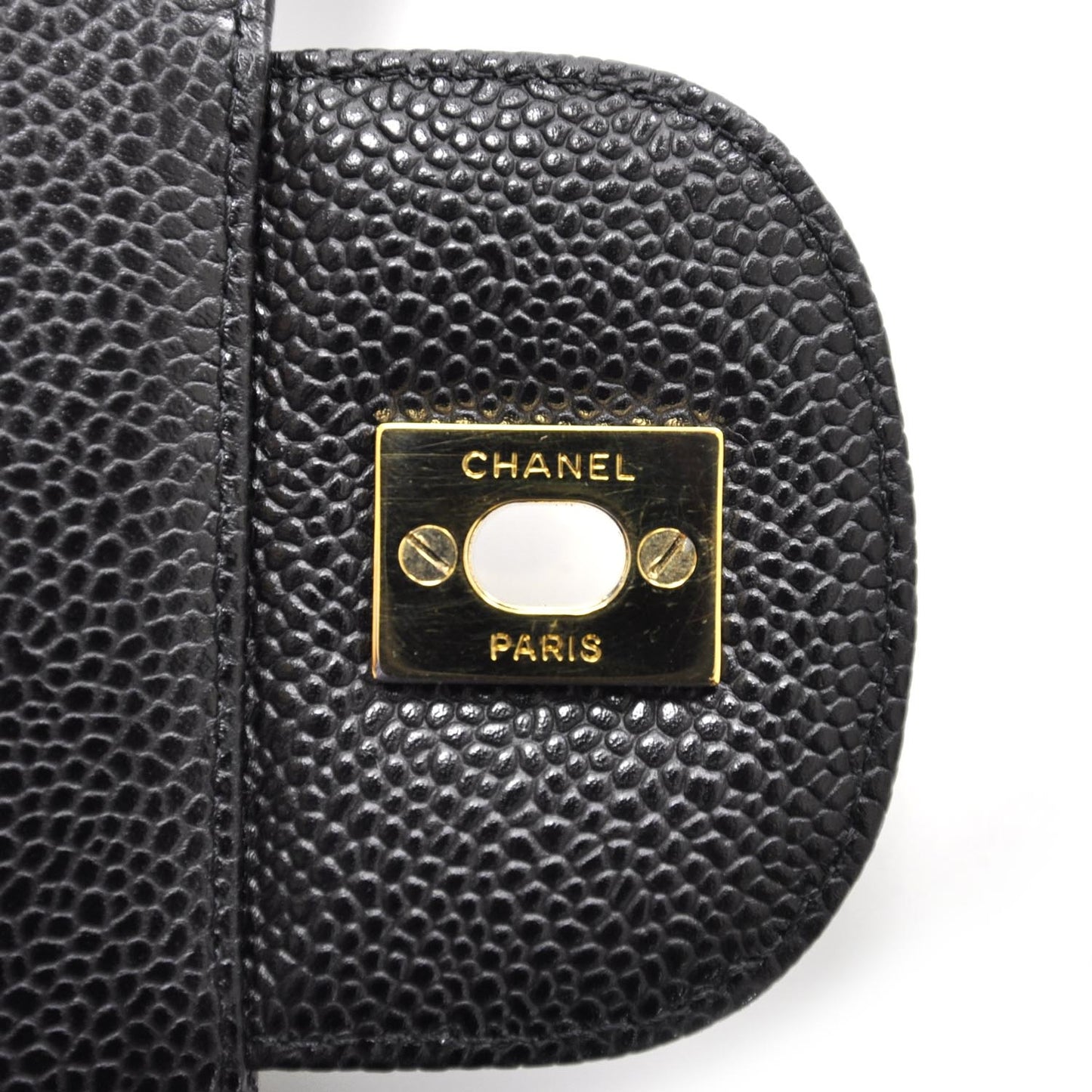 Caviar Jumbo Flap Black GHW