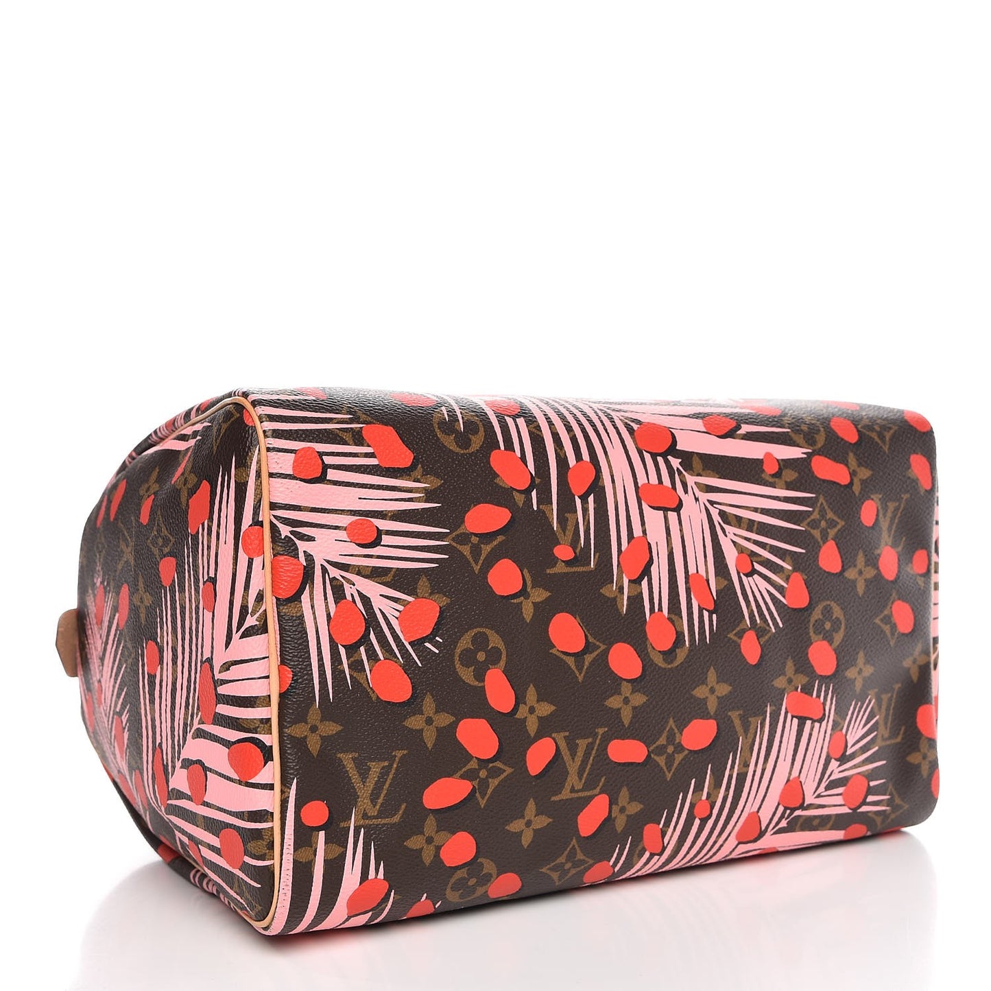 Monogram Jungle Dots Speedy 30 Sugar Pink Poppy