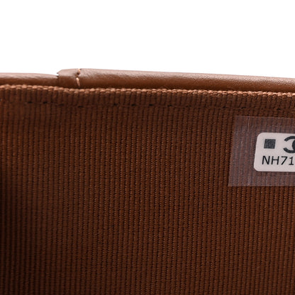 Chanel Caviar Quilted Passport Holder Camel 7 of 8