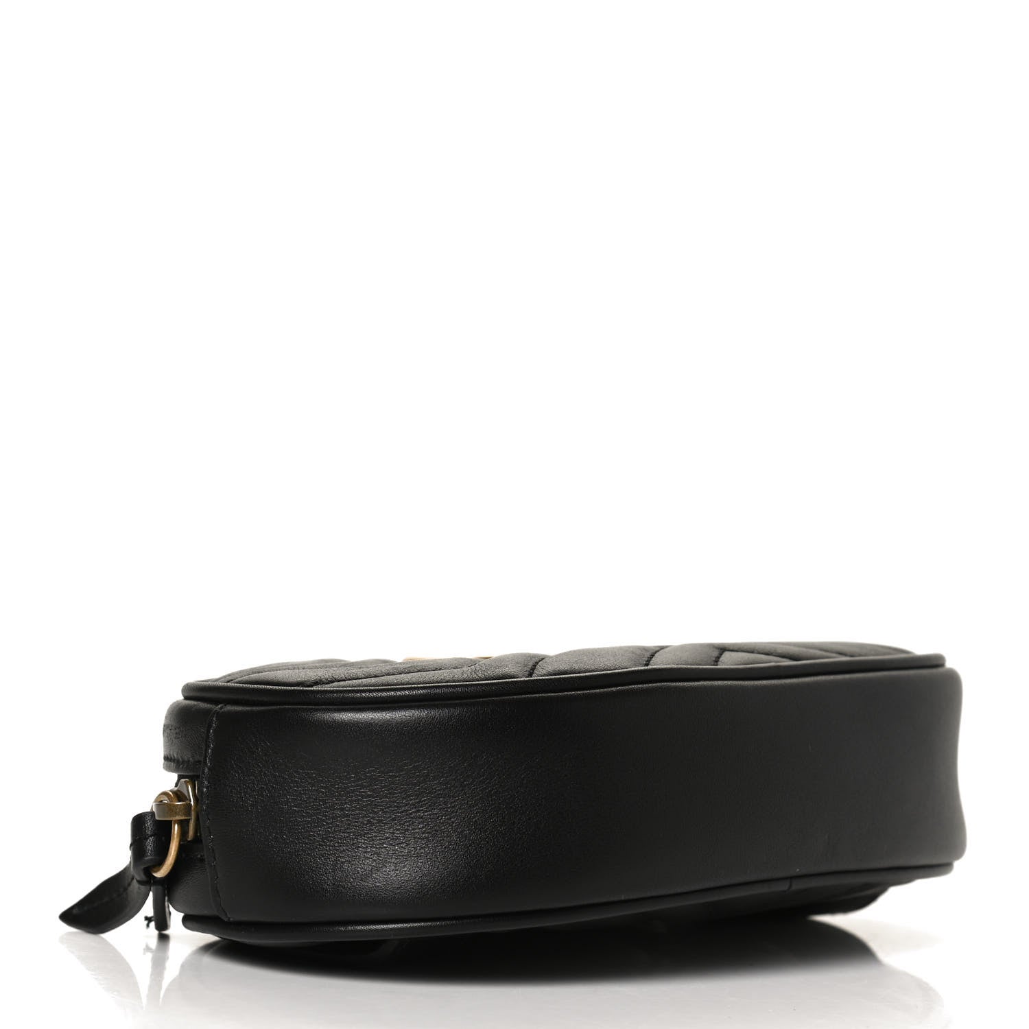 Gucci Calfskin Matelasse GG Marmont Belt Bag 95 38 Black 4 of 11