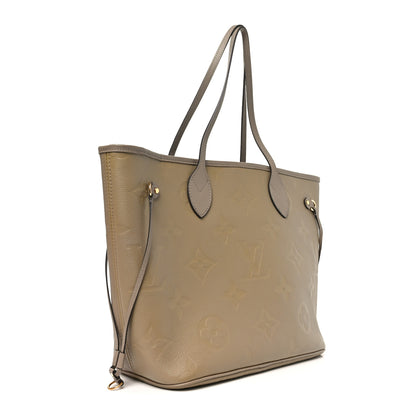 Louis Vuitton Empreinte Monogram Giant Neverfull MM Tourterelle 2 of 9