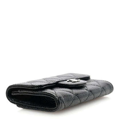 Chanel Caviar Quilted Flap Card Holder Wallet Black 4 of 7