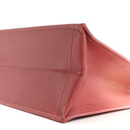 Christian Dior Gradient Smooth Calfskin Embossed Medium Book Tote Pink 10 of 14