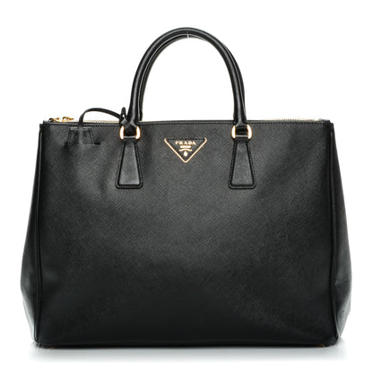Prada Saffiano Large Galleria Double Zip Tote Black 1 of 8