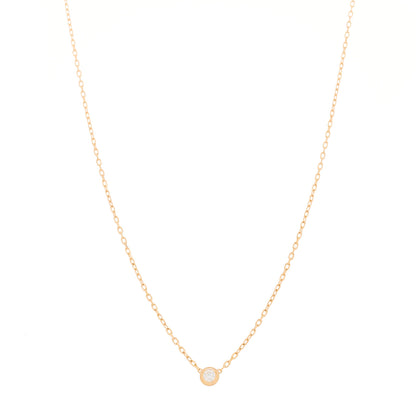 Cartier 18K Pink Gold Diamond SM D'Amour Pendant Necklace 1 of 5
