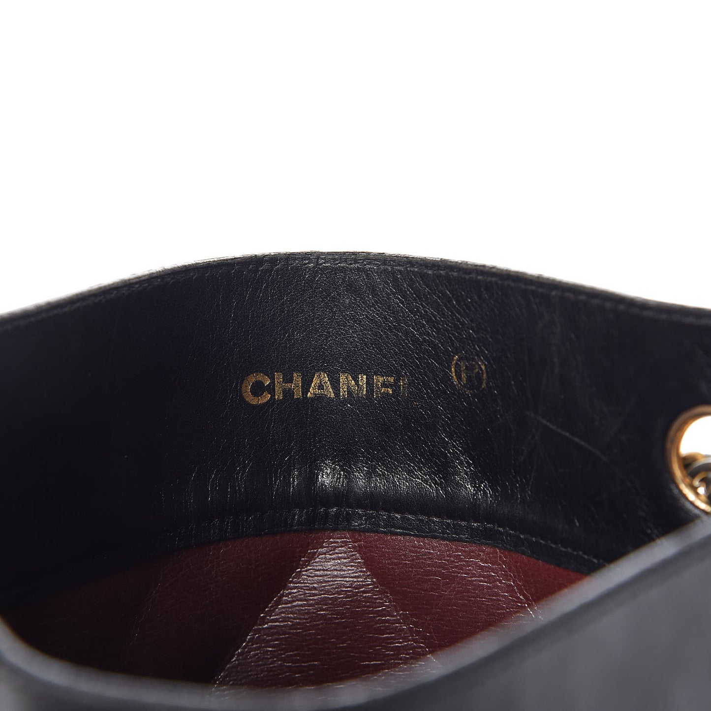 Lambskin Stitched CC Flat Tote Black
