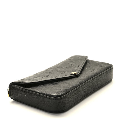 Louis Vuitton Empreinte Pochette Felicie Chain Wallet Black 5 of 10