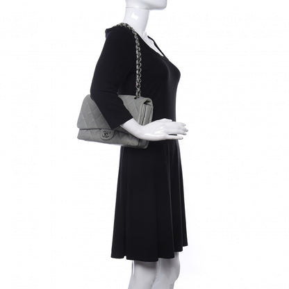 Chanel Lambskin Quilted Large Chanel 3 Flap Bag Grey 2 of 10