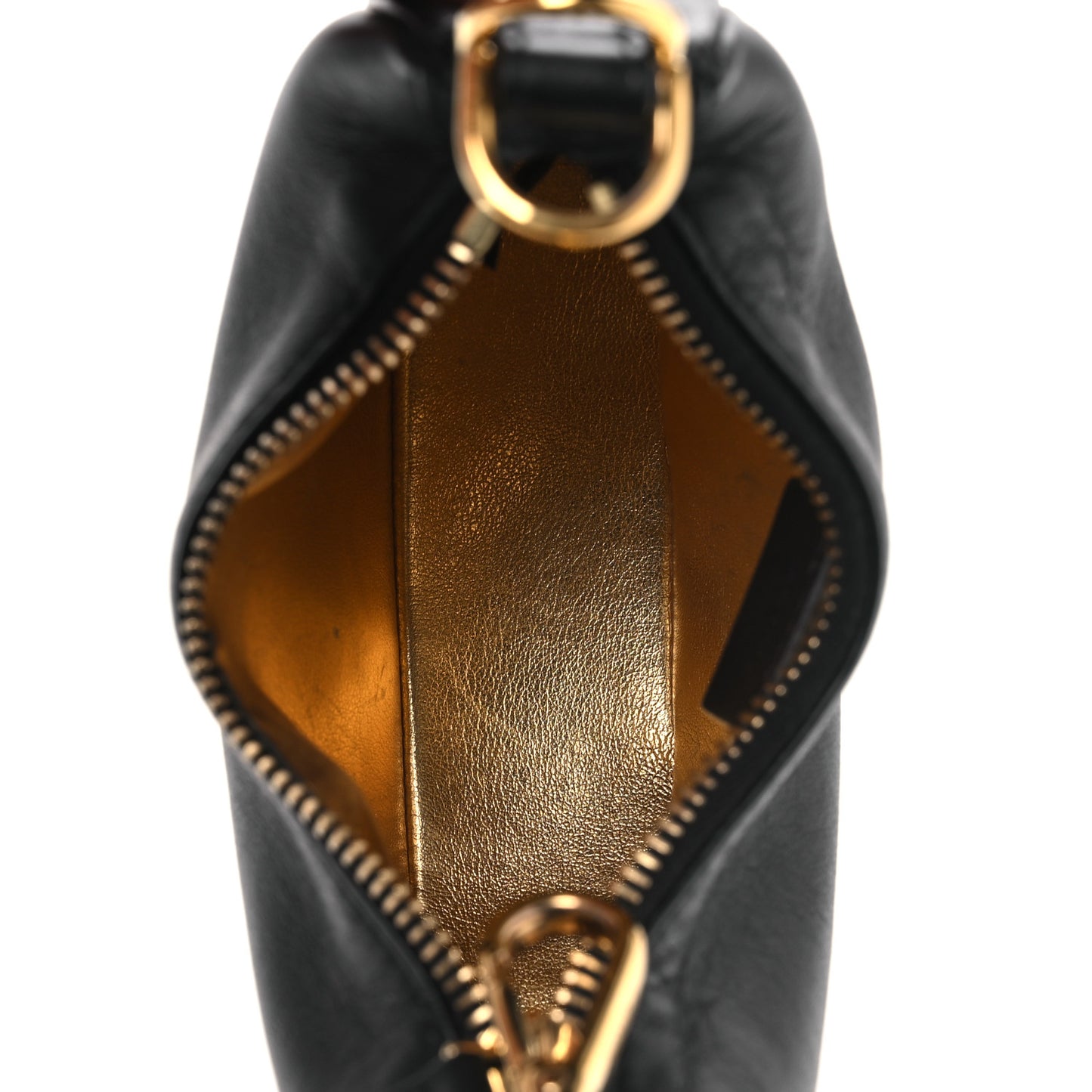 Vitello Grace Matte Nano Fendigraphy Hobo Charm Black