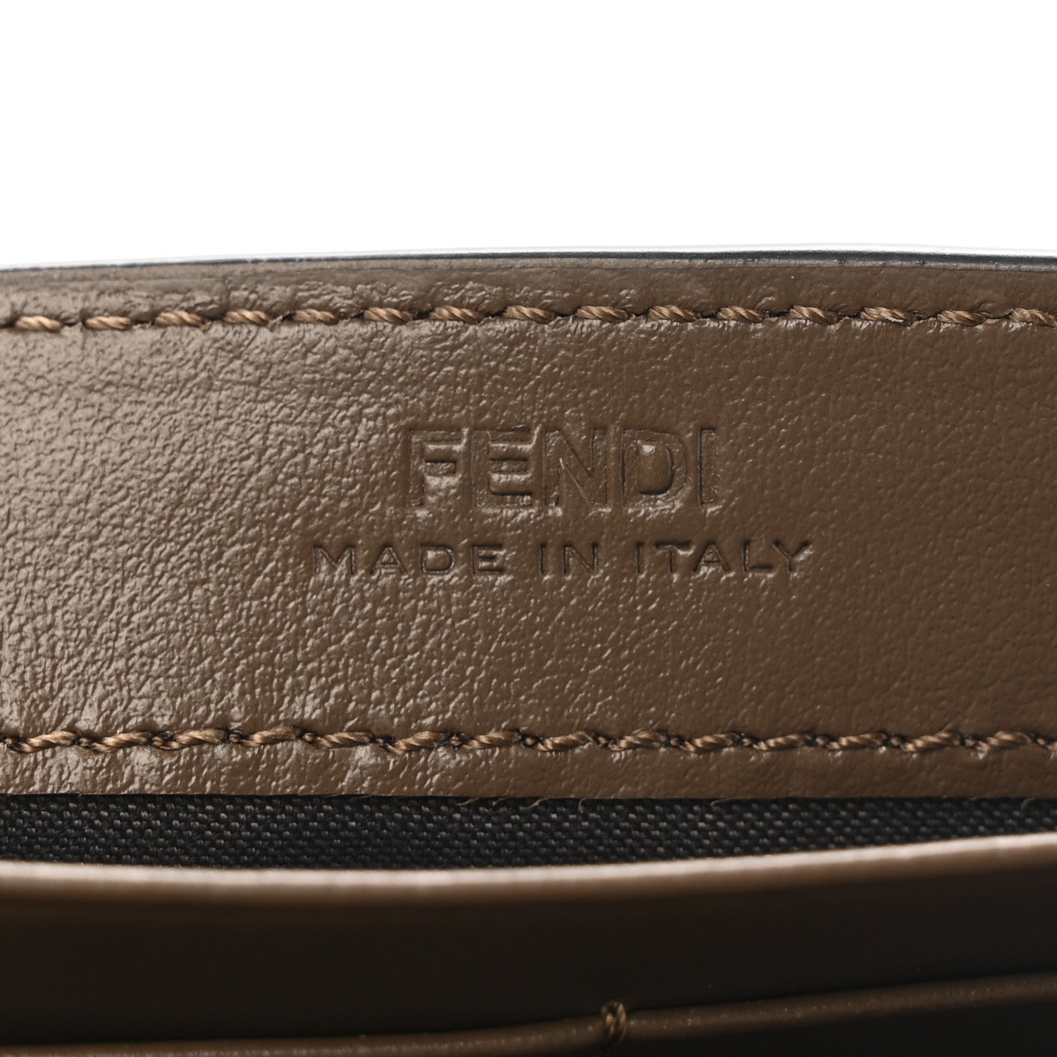 Fendi Vitello Soft F is Fendi Bi-Color FF 1974 Embossed Continental Envelope Wallet On Chain Maya Black 7 of 13