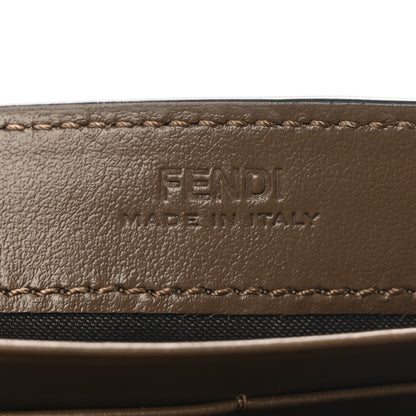 Fendi Vitello Soft F is Fendi Bi-Color FF 1974 Embossed Continental Envelope Wallet On Chain Maya Black 7 of 13