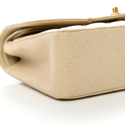 Chanel Caviar Quilted Small Double Flap Beige 8 of 10