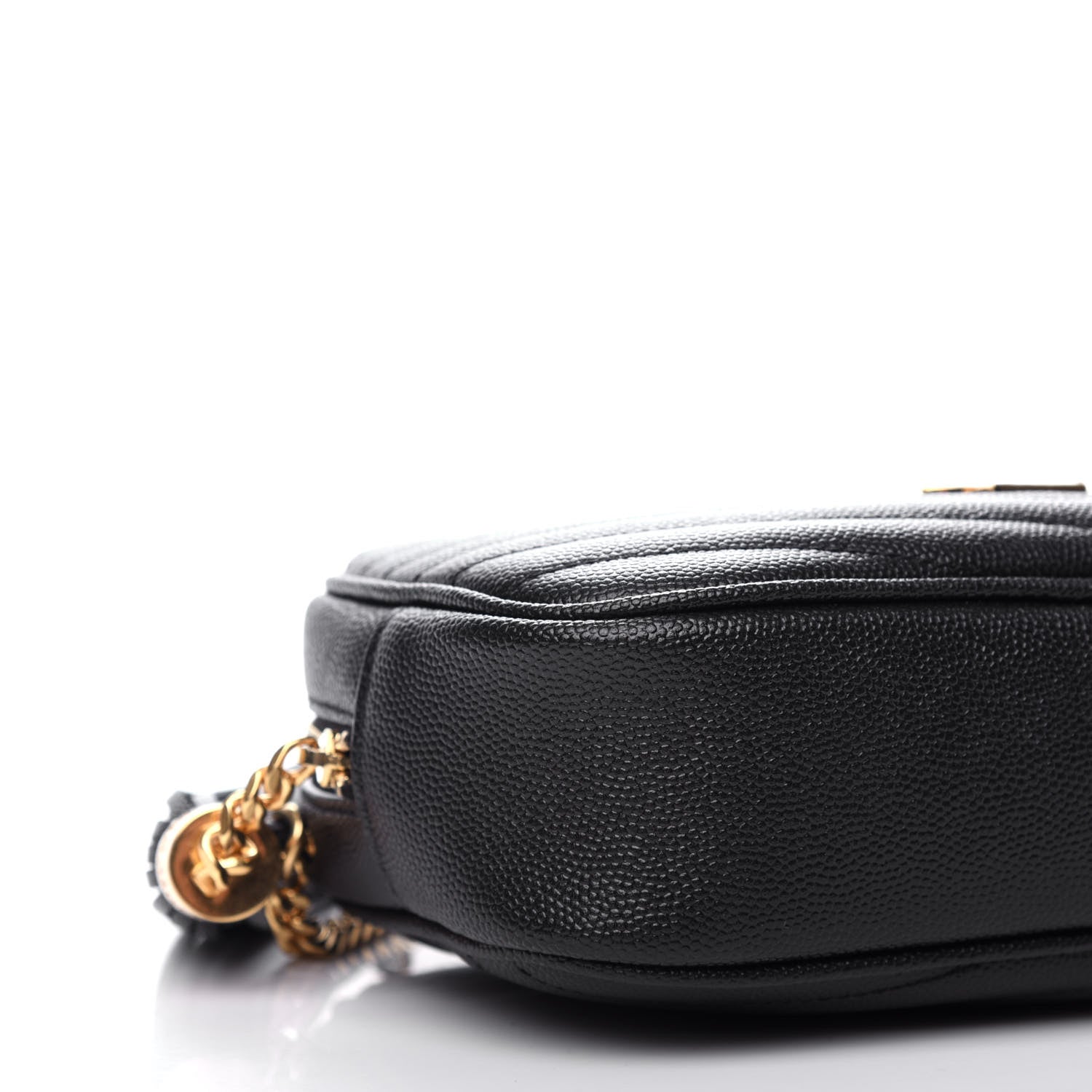 Saint Laurent Grain De Poudre Matelasse Monogram Mini Lou Camera Bag Black 8 of 11