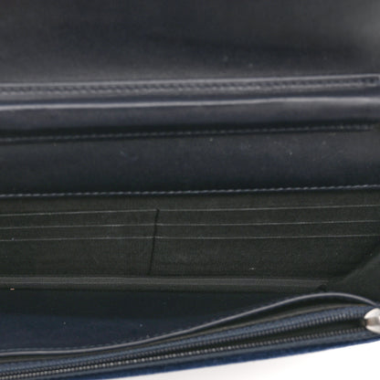 Chanel Velvet Quilted Boy Wallet On Chain WOC Blue 5 of 12