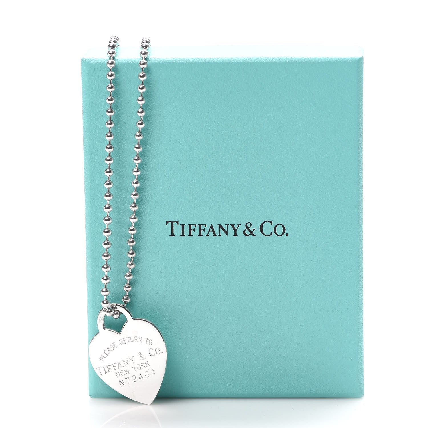 Tiffany Sterling Silver Long Return to Tiffany Heart Pendant Necklace 6 of 6