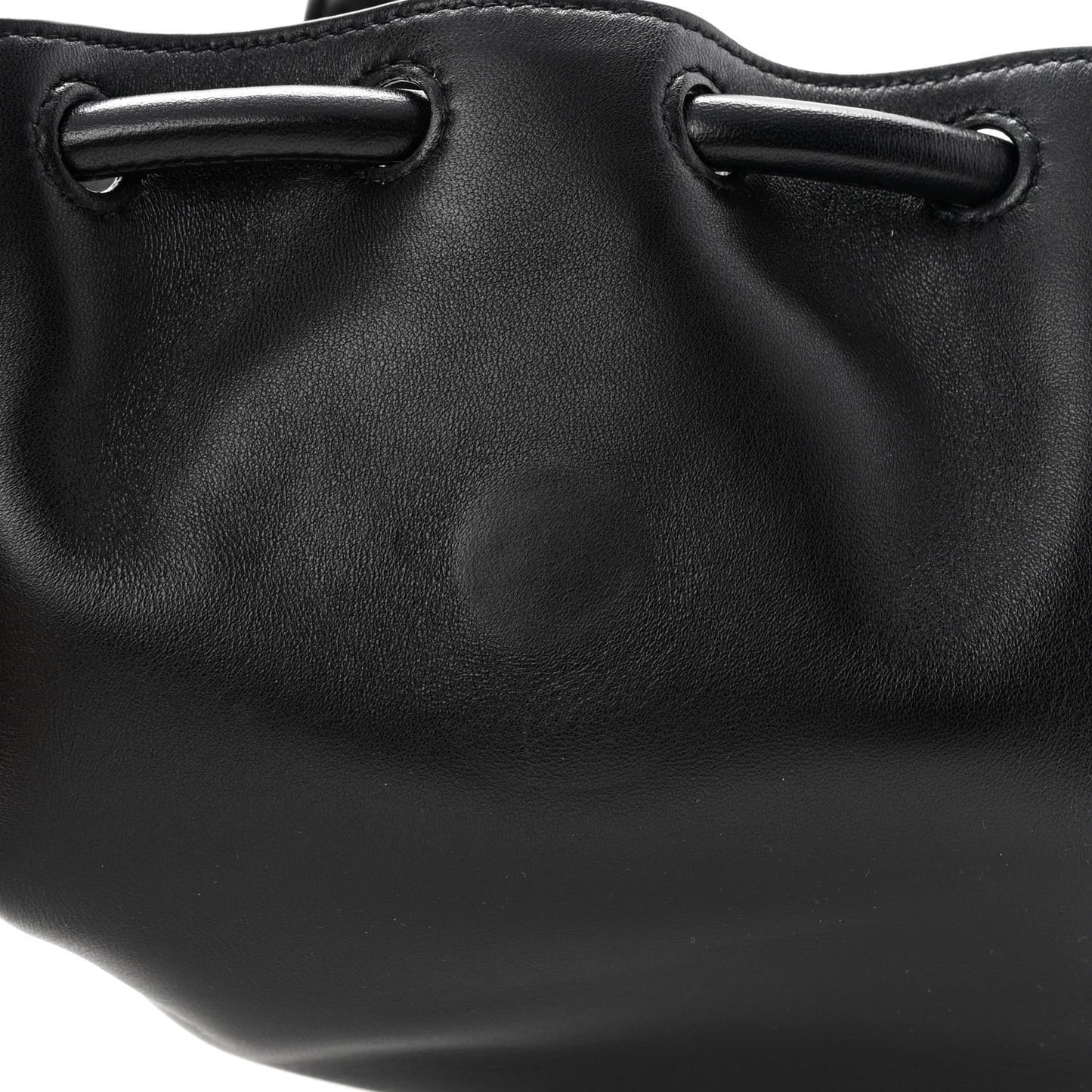 Lambskin Small Beak Triangle Flap Shoulder Bag Black