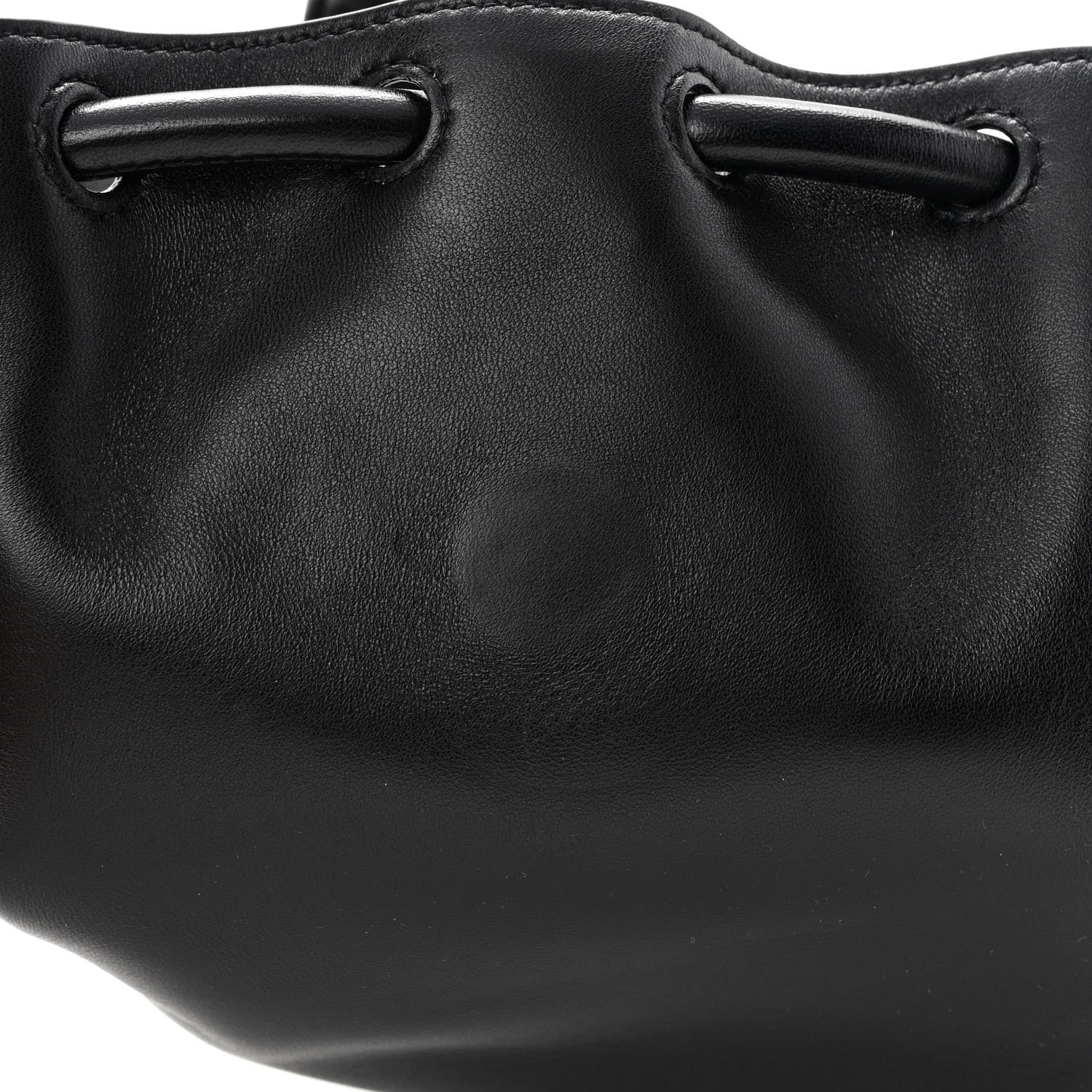 Bottega Veneta Lambskin Small Beak Triangle Flap Shoulder Bag Black 12 of 12