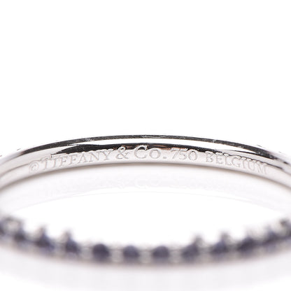 Tiffany 18K White Gold Iolite Metro Ring 47 4.25 4 of 7