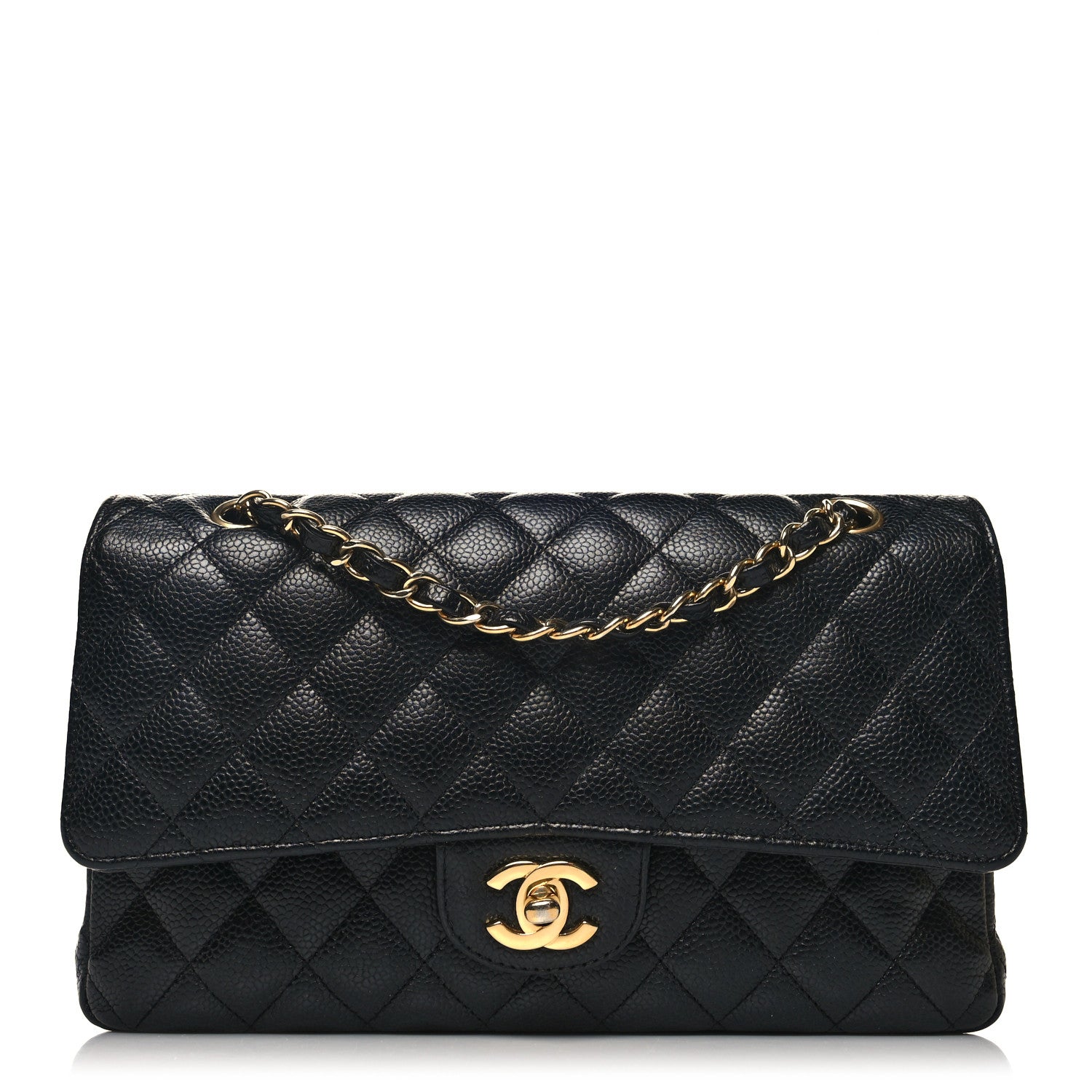 Chanel Caviar Quilted Medium Double Flap Black 1 of 13