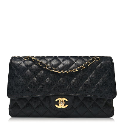 Chanel Caviar Quilted Medium Double Flap Black 1 of 13