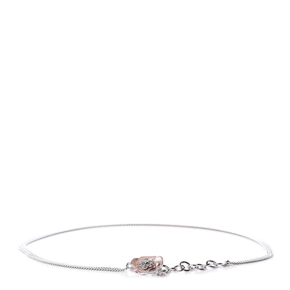 Chanel Enamel Camellia Chain Belt Silver Pink 1 of 5