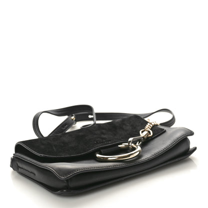 Chloe Suede Calfskin Small Faye Shoulder Bag Black 4 of 9