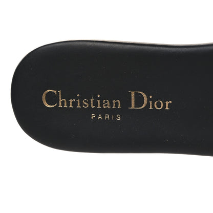 Christian Dior Canvas Embroidered Dway Mules Slide Sandals 37 Deep Blue 8 of 8