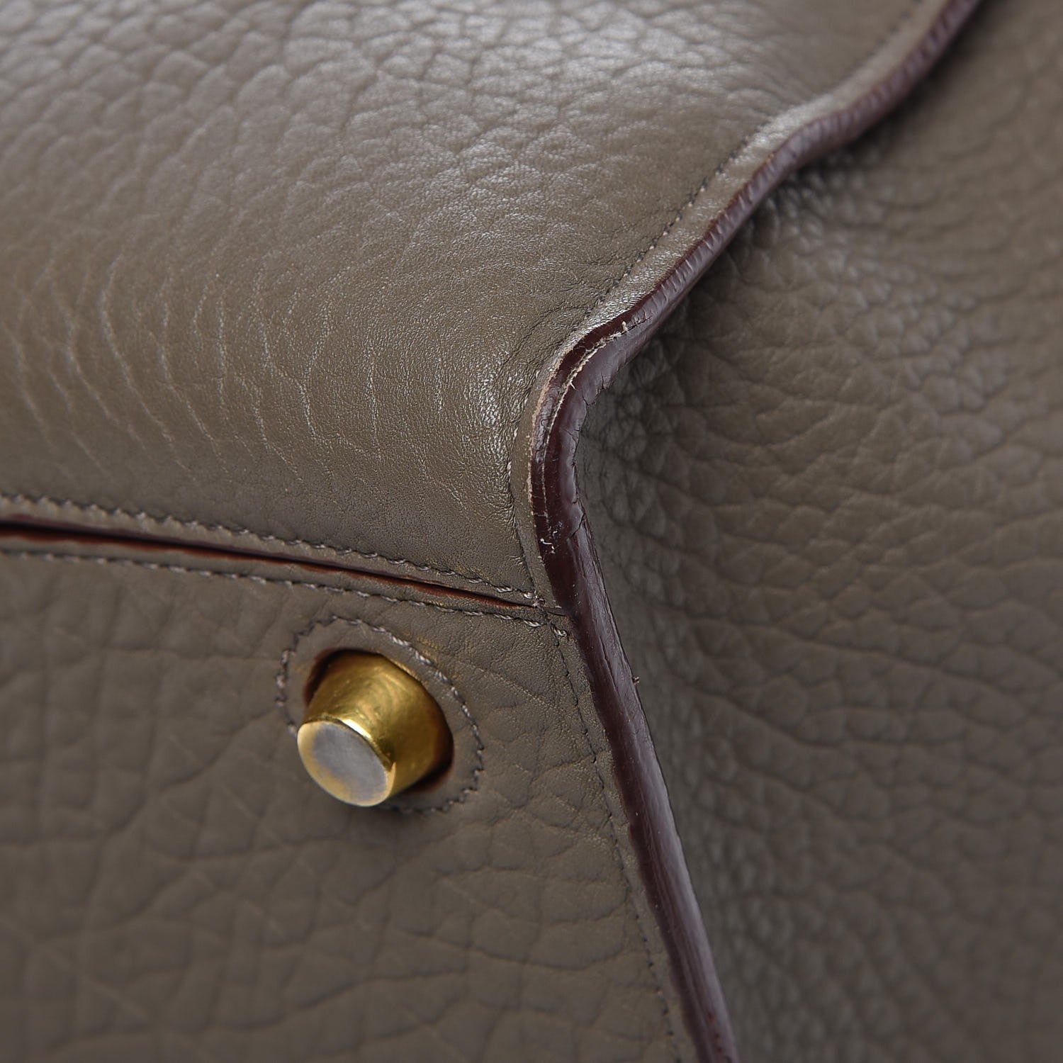 Celine Bullhide Calfskin Small Ring Bag Souris 15 of 15