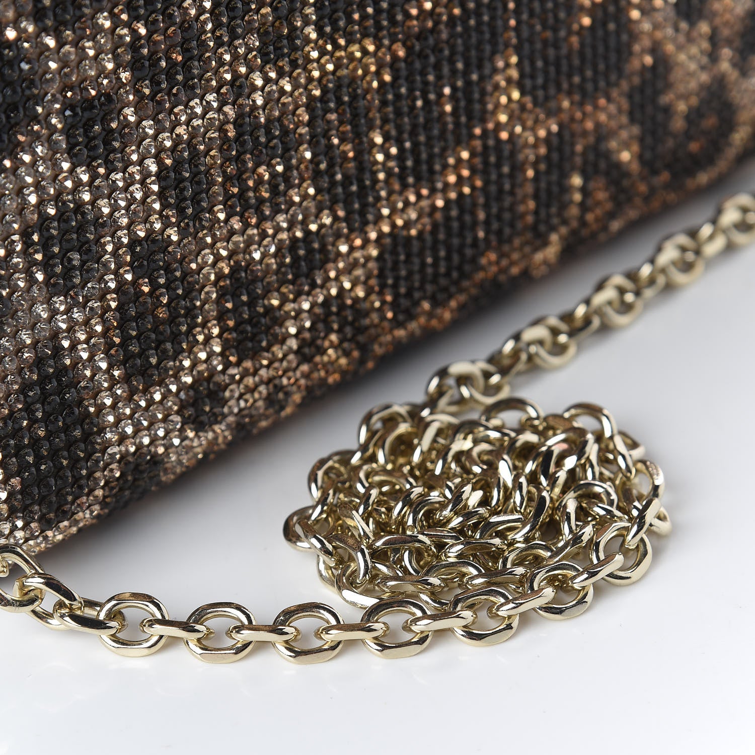 Judith Leiber Swarovski Crystal Fizzoni Leopard Clutch Champagne Multicolor 10 of 11