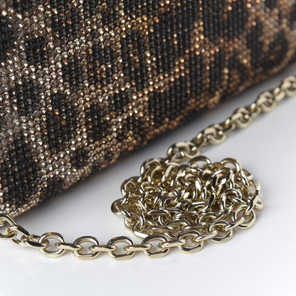 Judith Leiber Swarovski Crystal Fizzoni Leopard Clutch Champagne Multicolor 10 of 11