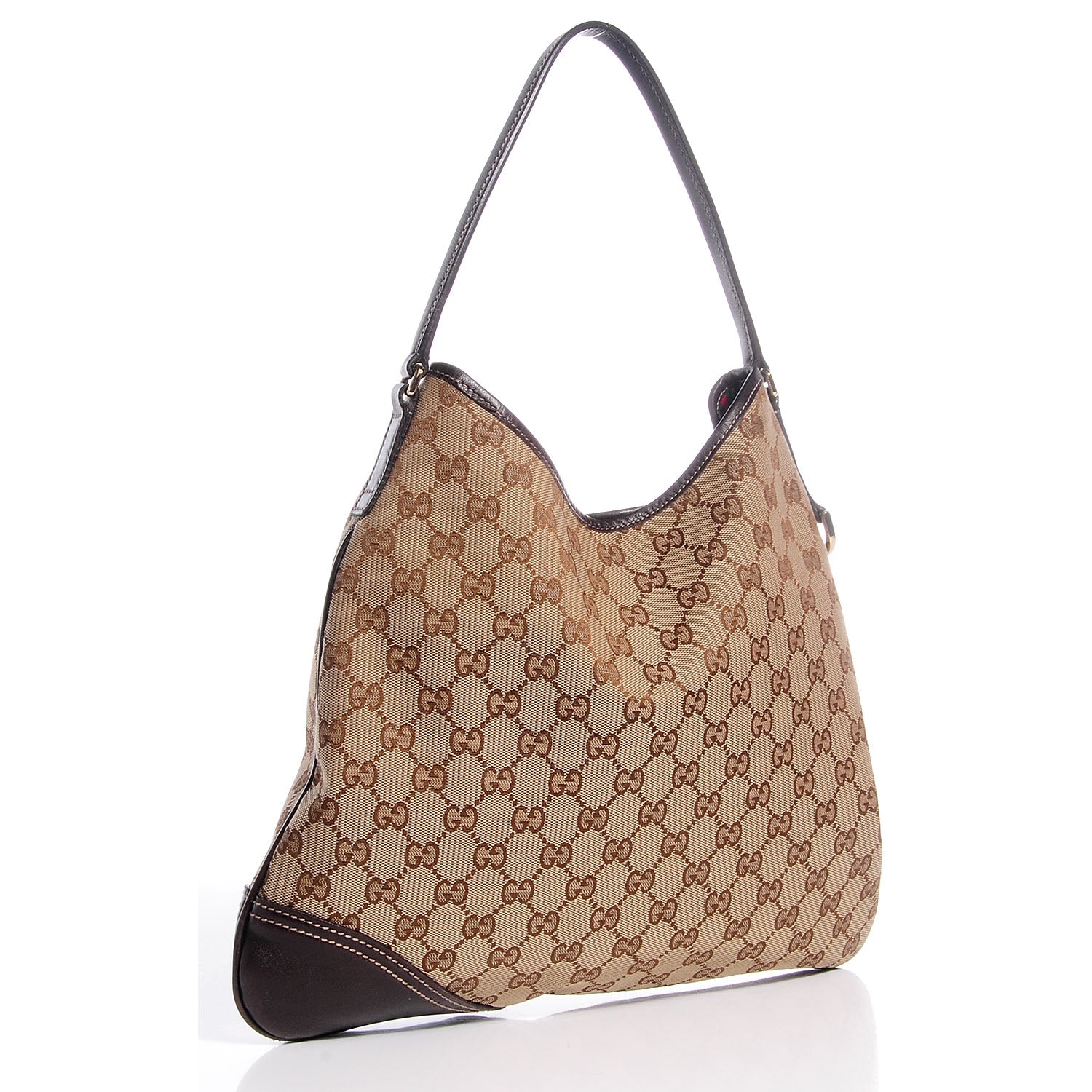 Gucci Monogram GG New Britt Hobo Brown 3 of 7