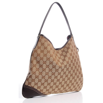 Gucci Monogram GG New Britt Hobo Brown 3 of 7