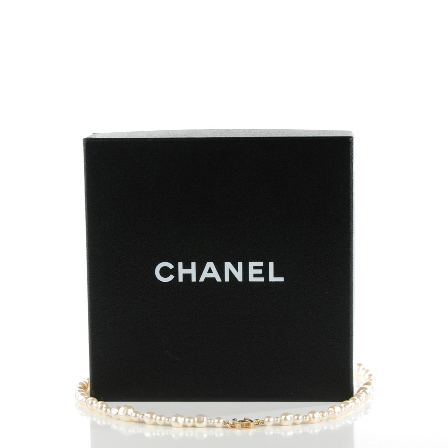 Chanel Irregular Pearl CC Long Necklace Light Gold 5 of 6