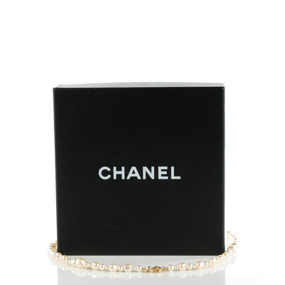 Chanel Irregular Pearl CC Long Necklace Light Gold 5 of 6
