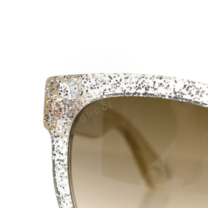 Gucci Acetate Glitter Sunglasses GG0034S Silver 7 of 9