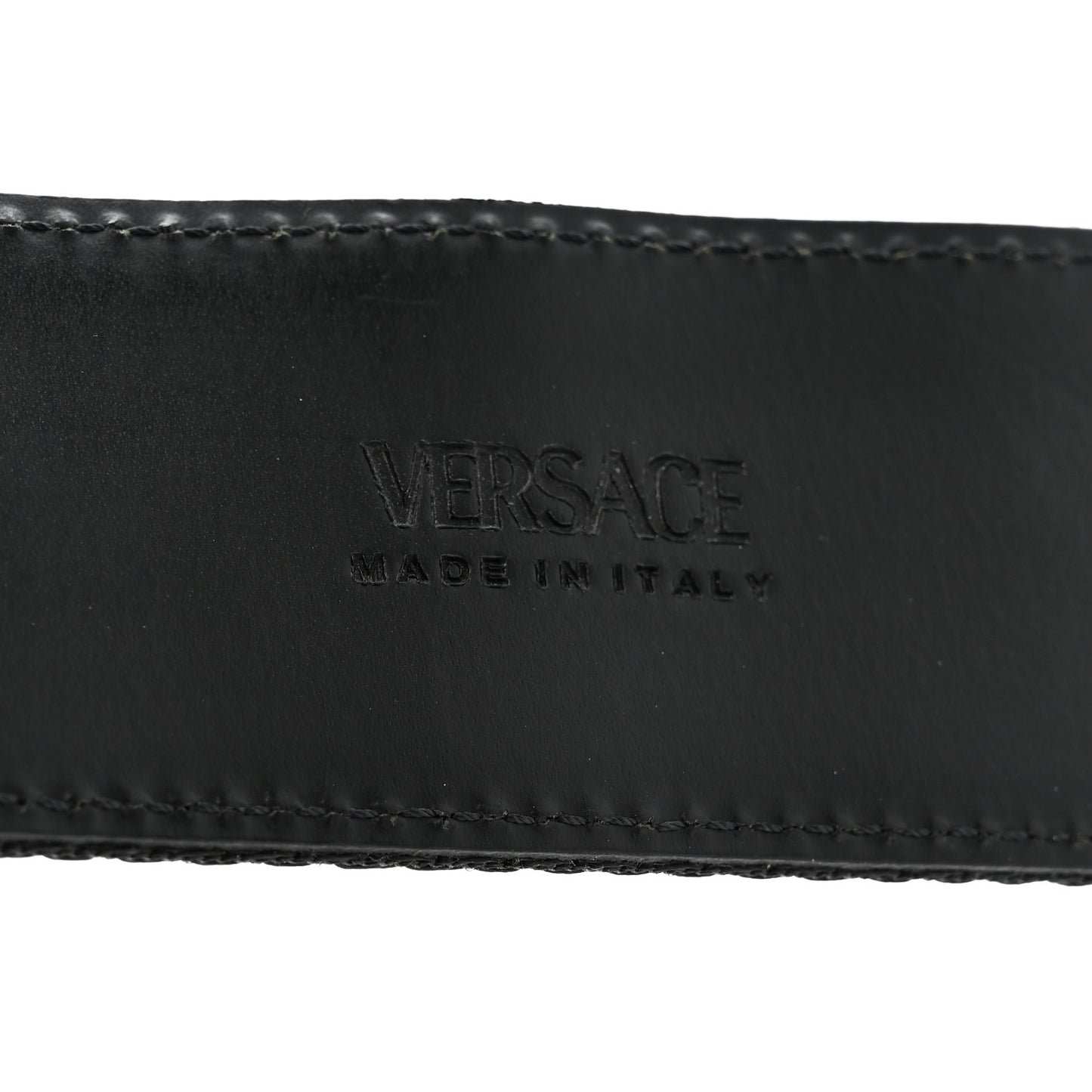 Calfskin Canvas La Medusa Belt 95 38 Black