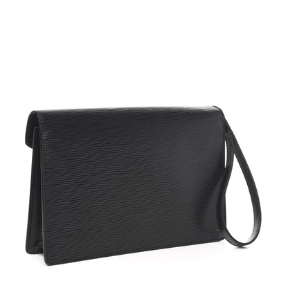 Louis Vuitton Epi Pochette Sellier Dragonne Clutch Black 3 of 9