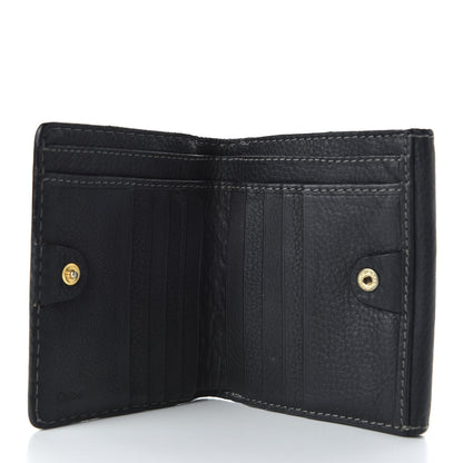 Chloe Grained Calfskin Marcie Square Wallet Black 6 of 7