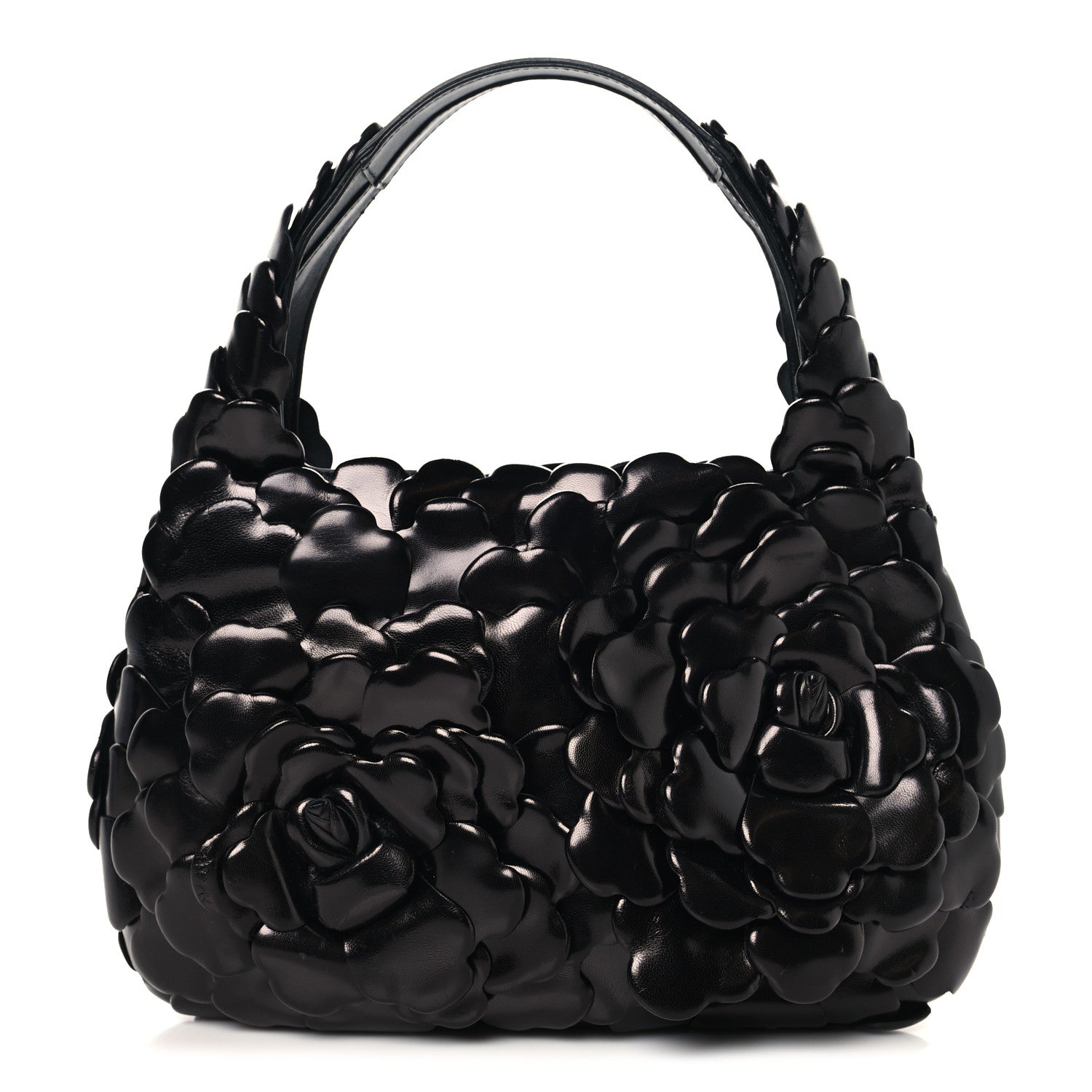 Valentino Garavani Nappa Atelier 03 Rose Edition Small Hobo Black 1 of 9