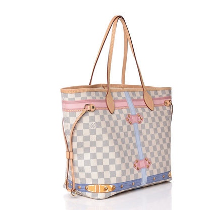 Louis Vuitton Damier Azur Summer Trunks Neo Neverfull MM 4 of 11