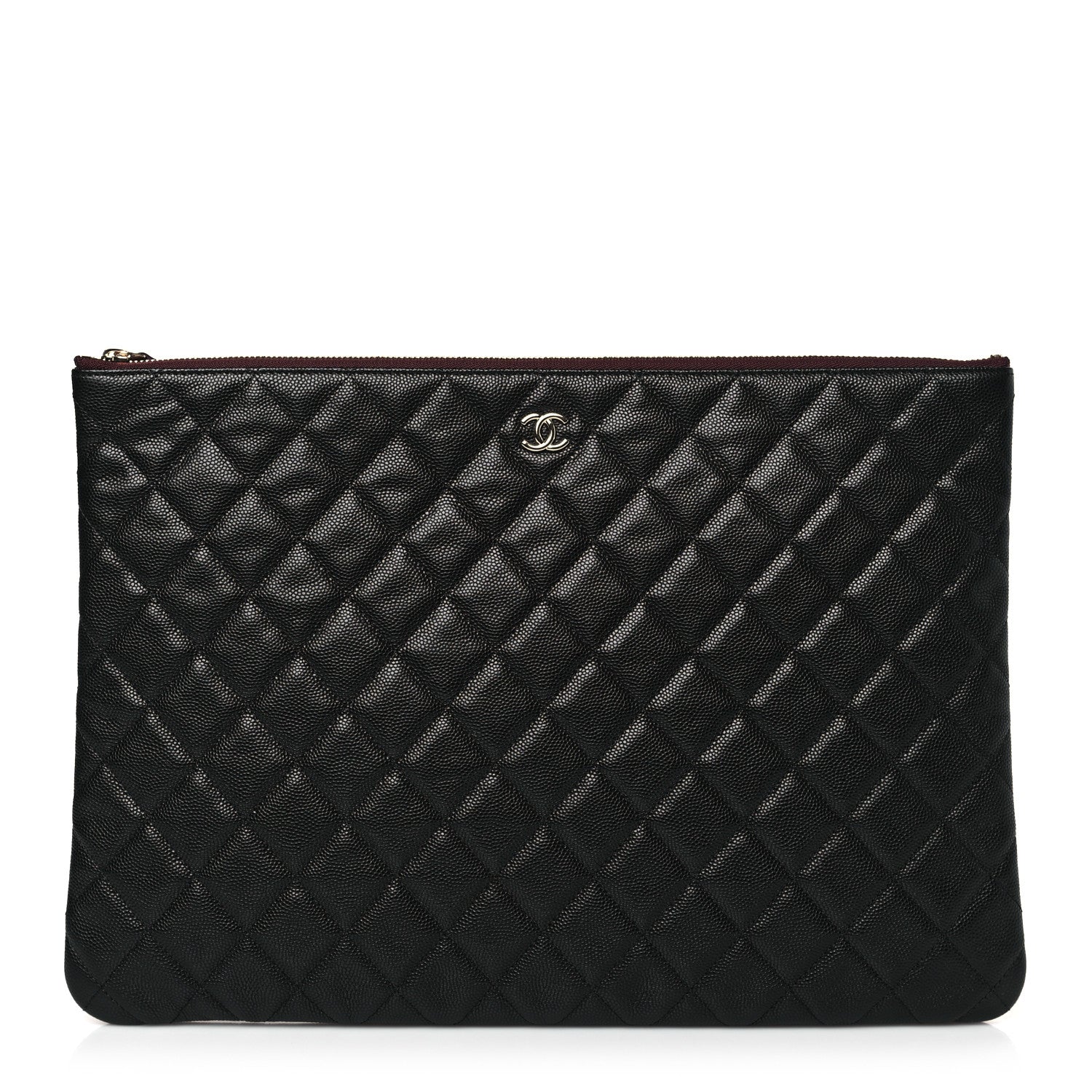 Chanel Caviar Quilted Large Cosmetic Case Black 1 of 10